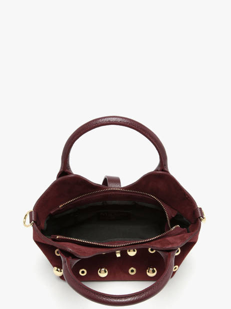 Handtas Velvet Studs Milano Rood velvet studs VS25091 ander zicht 3